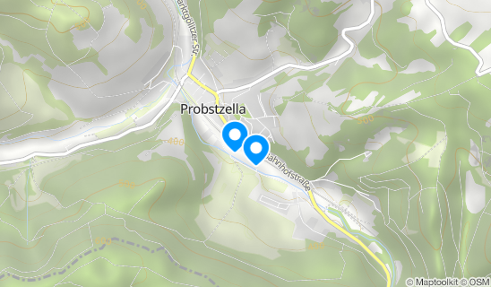 Kartenausschnitt Bahnhof Probstzella